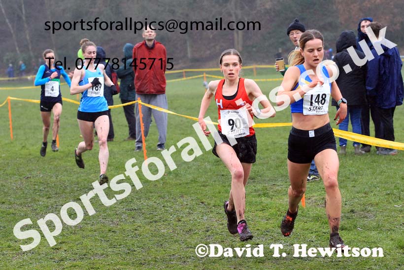 Senior Womens 2023 Northern Cross Country Champs., Witton Park, Blackburn. Photo: David T. Hewitson/Sports for All Pics